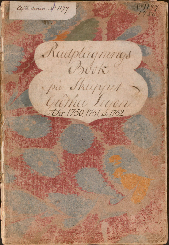 Thumbnail - Rådplägningsbok för skeppet Götha Leijon