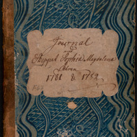 Thumbnail - Journal med skeppet Sophia Magdalena åhren 1781 och 1782